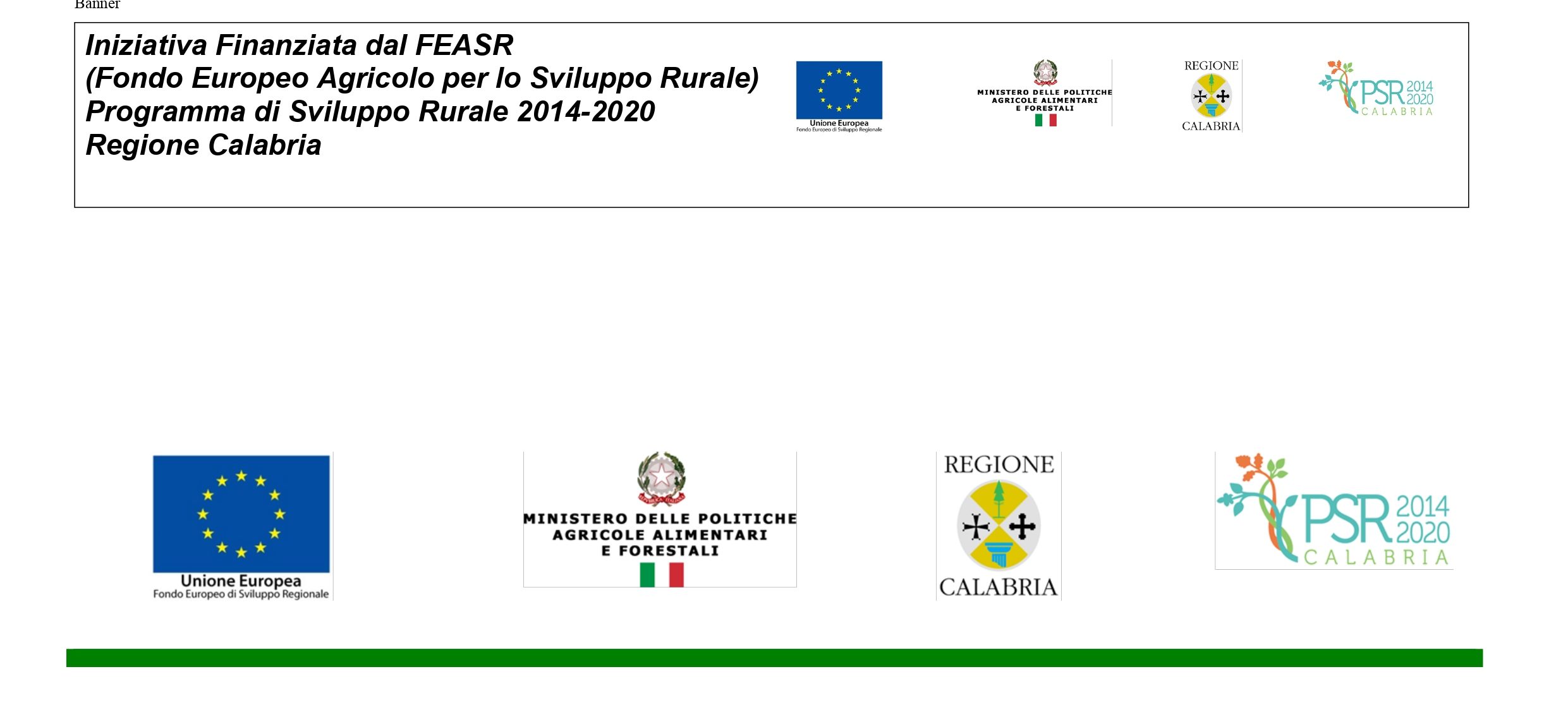Programma di Sviluppo Rurale 2014/2020 Regione Calabria